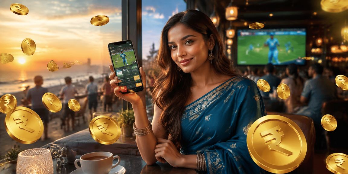 Young woman registering on mobile sports betting app